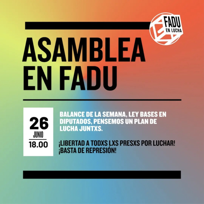 Asamblea en Fadu